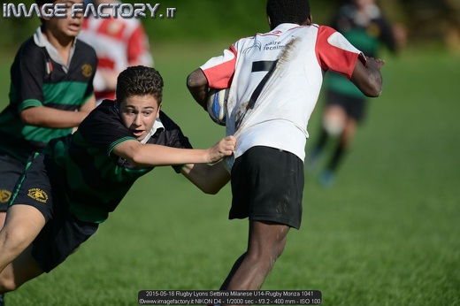 2015-05-16 Rugby Lyons Settimo Milanese U14-Rugby Monza 1041